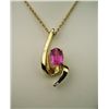 Image 1 : Beautiful 'Fine Quality’ Pink Tourmaline and  Diamond Pendant weighing approx. 2.00 carats  accented