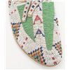 Image 3 : Pair of exceptional Sioux moccasins with parch  fleche soles and intricate geometric details; a 9+