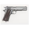 Image 1 : United States Property marked Colt Model 1911  semi-auto pistol, .45 cal. 5” barrel, old re-blued  f