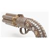 Image 8 : Handmade and nicely etched hand revolved pepperbox  pistol of approximate .70 caliber smooth bore  m