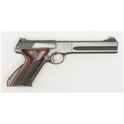 Colt Match Target semi-auto pistol, .22LR cal., 6”  barrel, blue finish, checkered mottled brown  th