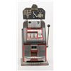 Image 1 : Old Mills 5 cent Black Beauty slot machine,  approx. 30” tall, 16” wide and 15” deep; working  at ti