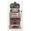 Image 1 : Old Mills 5 cent Black Beauty slot machine,  approx. 30” tall, 16” wide and 15” deep; working  at ti