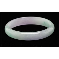 One green and lavender jadeite bangle bracelet  high quality untreated.  Est.:  $500 - $700