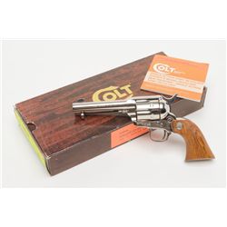 Colt Collector’s Special Edition Custom Gun Shop  SAA revolver, .45 cal., 4-3/4” barrel, nickel  fin