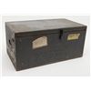 Image 1 : Vintage World War II field trunk belonging to  Brigadier General Steve Chappuis.  The field trunk  i