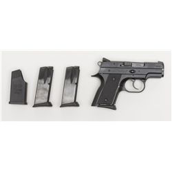 CZ Model 2075 RAMI compact DA semi-auto pistol,  .40 cal., 3” barrel, black finish, checkered  grips