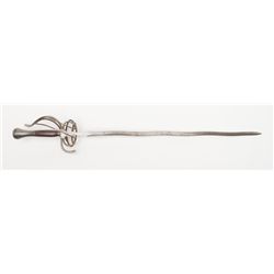 Good quality European made swept hilt rapier for  dueling from the late 19th to early 20th-century