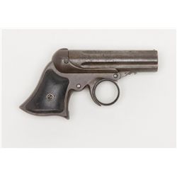 Remington-Elliot “Pepperbox” deringer, .22RF cal.,  3” barrels, blue finish, wood grips, #5158 in  o