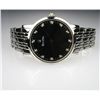 Image 1 : Men’s NEW Condition Diamond Stainless Steel Bulova  Watch with round black dial accented with 12  Di