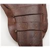 Image 7 : Leather lot consisting of a tooled Heiser holster  with V. L. & A., Chicago marking and accompanying