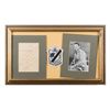 Image 2 : Pair of Framed items including a hand signed note  from “Pappy” Boyington, Commander of the Black  S