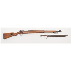 Mauser 98K bolt action rifle, caliber 8mm Mauser,  Serial #1018.  The rifle is in overall good  cond