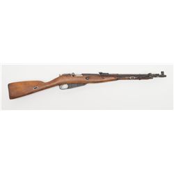 Moisin Nagant bolt action carbine, 7.65 mm  caliber, Serial #133.  The carbine is in overall  good c