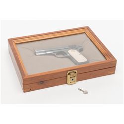 Colt Model 1903 Pocket semi-auto pistol, .32 cal.,  3-3/4” barrel, blue finish, faux ivory medallion