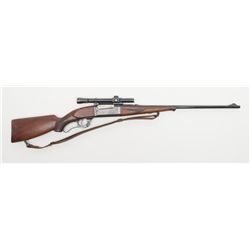 Savage Model 99 lever action rifle, .300 Savage  cal., 24” round barrel, blue finish, checkered  woo