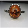 Image 1 : Wonderful One of Kind Amber and Sterling Silver  Bracelet Amber measures 1.5” x 1.25” in diameter  w