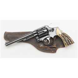 Smith & Wesson 5-Screw DA Hand Ejector revolver,  .32 Win. cal., 6” barrel, re-blued finish,  Franzi