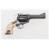 Image 3 : Ruger New Model Blackhawk Single Action revolver,  .45 cal., 4-1/2” barrel, black finish, stag grips