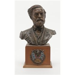 Cast metal sculpture with bronze finish of “The  General” a.k.a. Robert E. Lee as issued by  Frankli