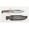 Image 2 : Large Modern Bowie knife by Western, Model W49 in  overall fine condition with leather sheath,  appr