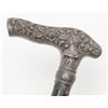 Image 3 : Pewter-headed walking stick circa 1900.  Est.:  $75-$150.