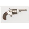 Image 1 : Hopkins & Allen Dictator spur trigger revolver,  .30 cal., 3” round barrel, nickel finish,  checkere