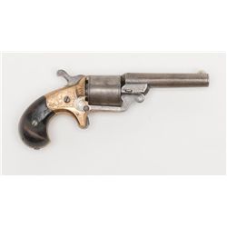 National Arms Co. front loading teat-fire spur  trigger revolver, .32 cal., 3-1/4” round barrel,  bl