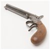 Image 5 : Single shot un-marked European pistol, 5.5mm cal.,  7-3/4” octagon barrel, wood bag style grip with