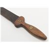 Image 5 : Apache knife made from saw, with fringed scabbard  20th century.   Est.:$175-$350.