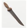 Image 7 : Apache knife made from saw, with fringed scabbard  20th century.   Est.:$175-$350.