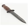 Image 6 : U.S. M3 fighting knife by Camillus dated 1943 with  leather scabbard, also by Camillus in very good