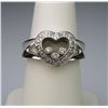 Image 1 : Delightful Heart shaped Diamond Ring inspired by  ‘Chopard’ with 3 ‘Happy’ or free moving Diamonds