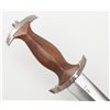 Image 6 : Nazi SA dagger with sheath and hanger, “RZM” blade  in very good to fine condition, fine wood grip,