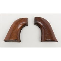 Lot of 2 pair of Colt SAA blackpowder revolver  wood grips, both in overall very good + condition,