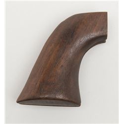 Pair of Colt wood SAA blackpowder revolver wood  grips with Government inspector cartouches; “RAC”