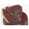 Image 4 : Lot of 2 carved/tooled leather Heiser brand  holsters for SAA revolvers, both in overall good  condi