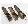 Image 2 : Three partially filled military “Spam” cans of  .30-06 and other misc. ammo.    Est.:  $350-$700.