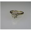 Image 2 : Lovely Radiant Diamond Ring with oval cut Diamond  weighing approx. 0.50 carats with H-I color and V