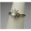 Image 3 : Lovely Radiant Diamond Ring with oval cut Diamond  weighing approx. 0.50 carats with H-I color and V