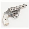 Image 10 : Smith & Wesson First Model 38 Safety Hammerless DA  revolver, .38 cal., 3-1/4” barrel, nickel finish