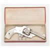 Image 2 : Smith & Wesson First Model 38 Safety Hammerless DA  revolver, .38 cal., 3-1/4” barrel, nickel finish