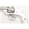 Image 6 : Smith & Wesson First Model 38 Safety Hammerless DA  revolver, .38 cal., 3-1/4” barrel, nickel finish