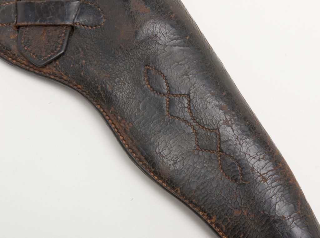Lot of 3 antique leather holsters including a slim Jim holster for a