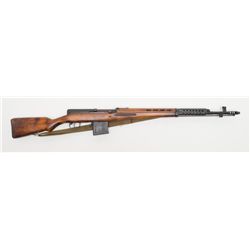 Russian Tokarev SVT-40 semi-automatic rifle,  caliber 7.62 x 54, Serial #4539.  The rifle is in  ove