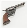 Image 8 : Colt Civilian Model SAA revolver, .45 cal., 4-3/4”  barrel, blue and case hardened finish, wood  gri