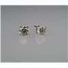 Image 3 : Dazzling Pair of Round Diamond Stud Earrings  weighing approx. 1.00 carat total with H-I colors  and