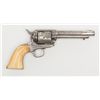 Image 1 : Period engraved Colt Civilian Model SAA revolver,  .45 cal., period shortened barrel to 5-3/8”,  nic