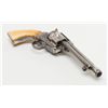 Image 8 : Period engraved Colt Civilian Model SAA revolver,  .45 cal., period shortened barrel to 5-3/8”,  nic