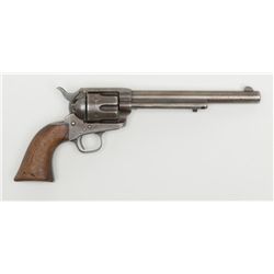 Custer range Colt U.S. Cavalry Model SAA revolver,  .45 cal., 7-1/2” barrel, blue and case hardened